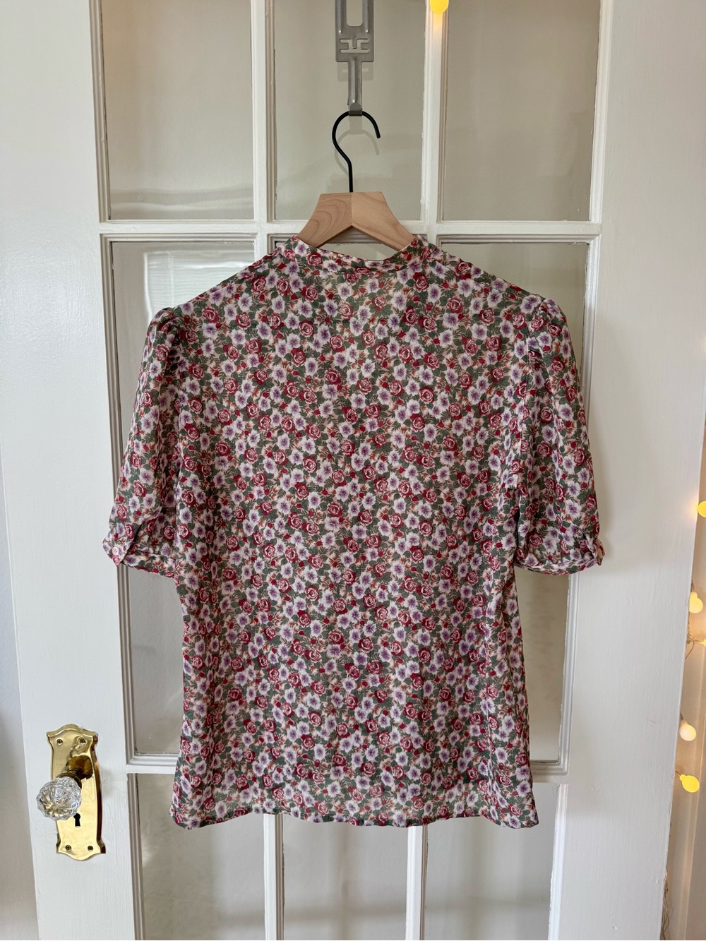 Vintage Floral Cottagecore Button-Up Top - Picture 2 of 6